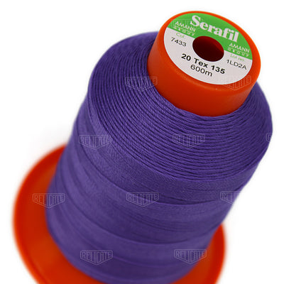 Blues/Purples Serafil Thread 20 (TEX 135) 7433 - Relicate Leather Automotive Interior Upholstery