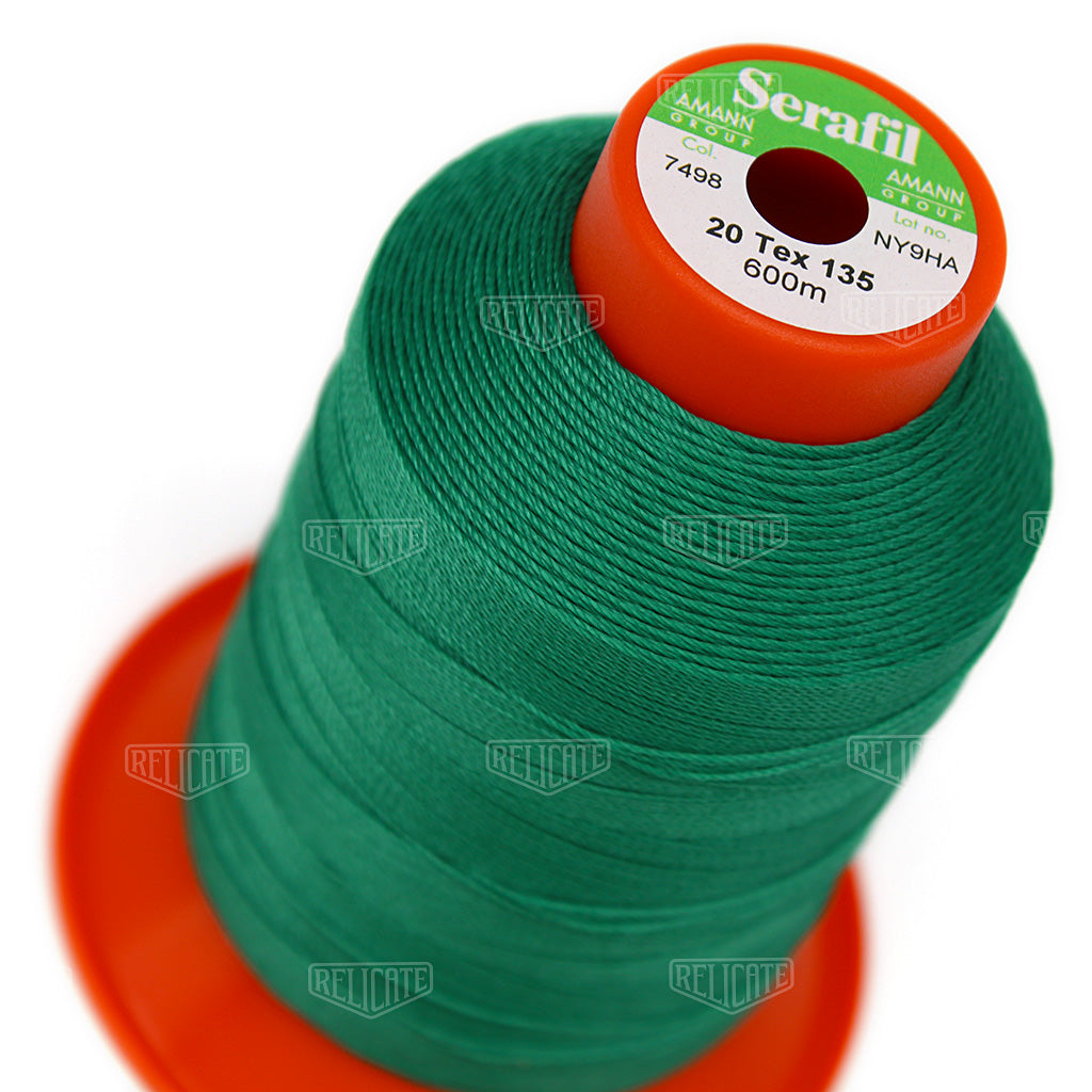 Yellows/Greens Serafil Thread 20 (TEX 135) 7498 - Relicate Leather Automotive Interior Upholstery