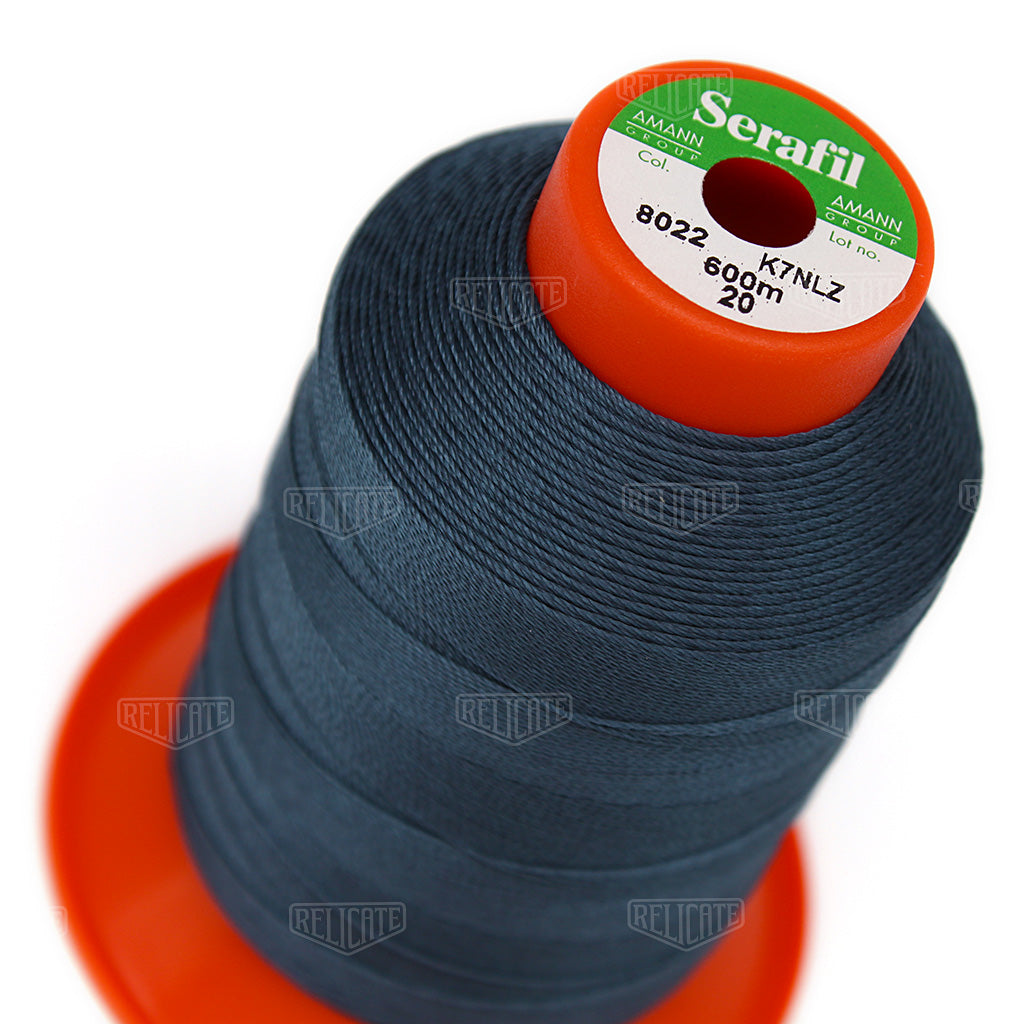 Blues/Purples Serafil Thread 20 (TEX 135) 8022 - Relicate Leather Automotive Interior Upholstery