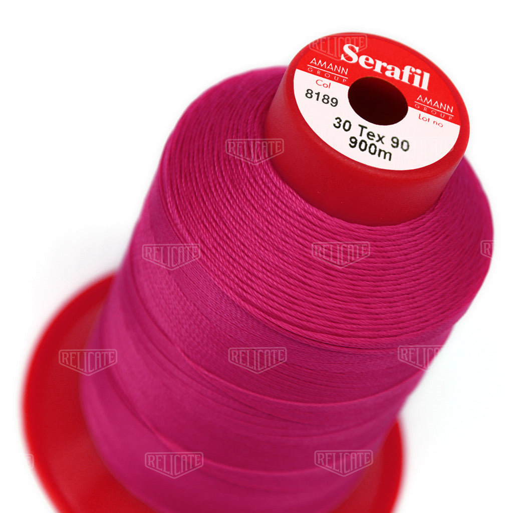 Pinks/Reds/Oranges Serafil Thread 30 (TEX 90) 8189 - Relicate Leather Automotive Interior Upholstery