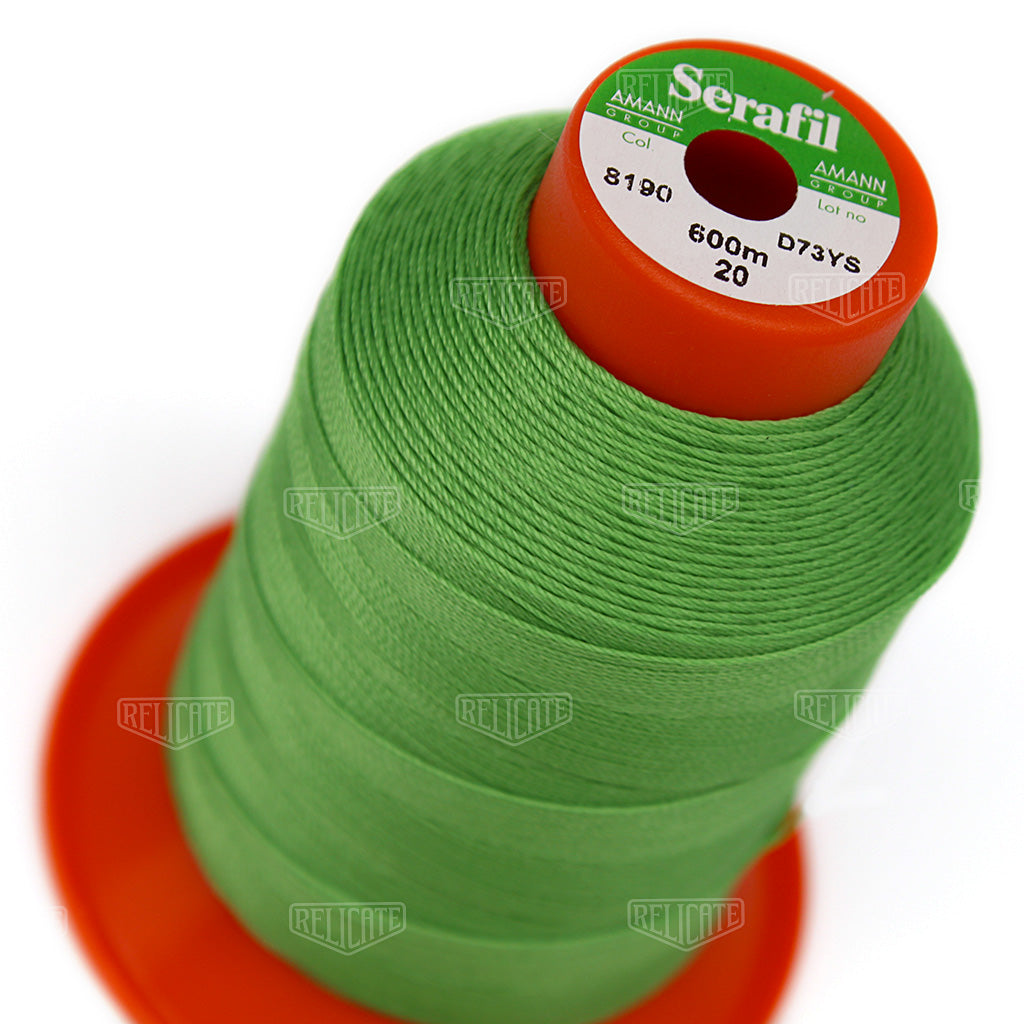 Yellows/Greens Serafil Thread 20 (TEX 135) 8190 - Relicate Leather Automotive Interior Upholstery
