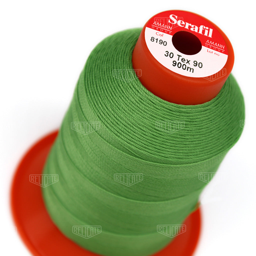 Yellows/Greens Serafil Thread 30 (TEX 90) 8190 - Relicate Leather Automotive Interior Upholstery