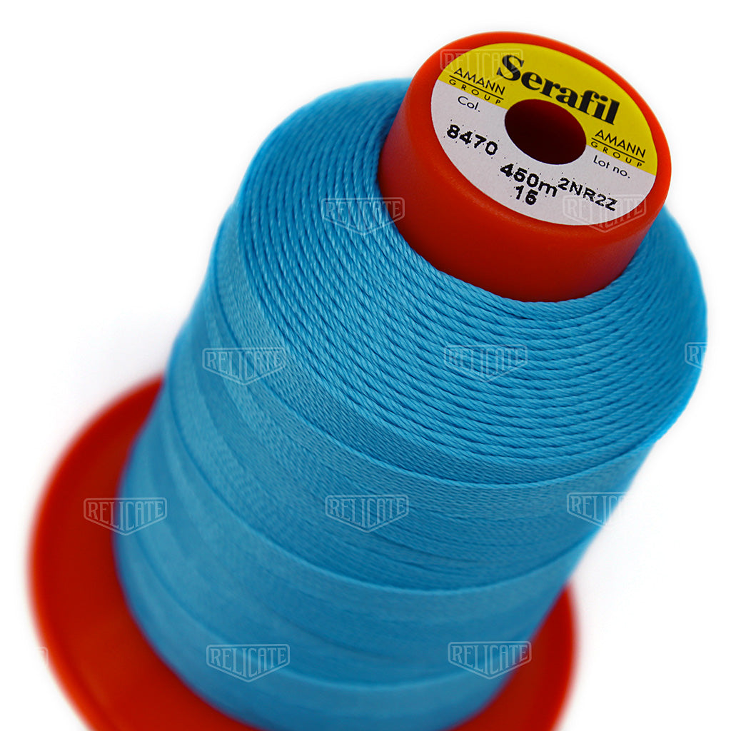 Blues/Purples Serafil Thread 15 (TEX 210) 8470 - Relicate Leather Automotive Interior Upholstery
