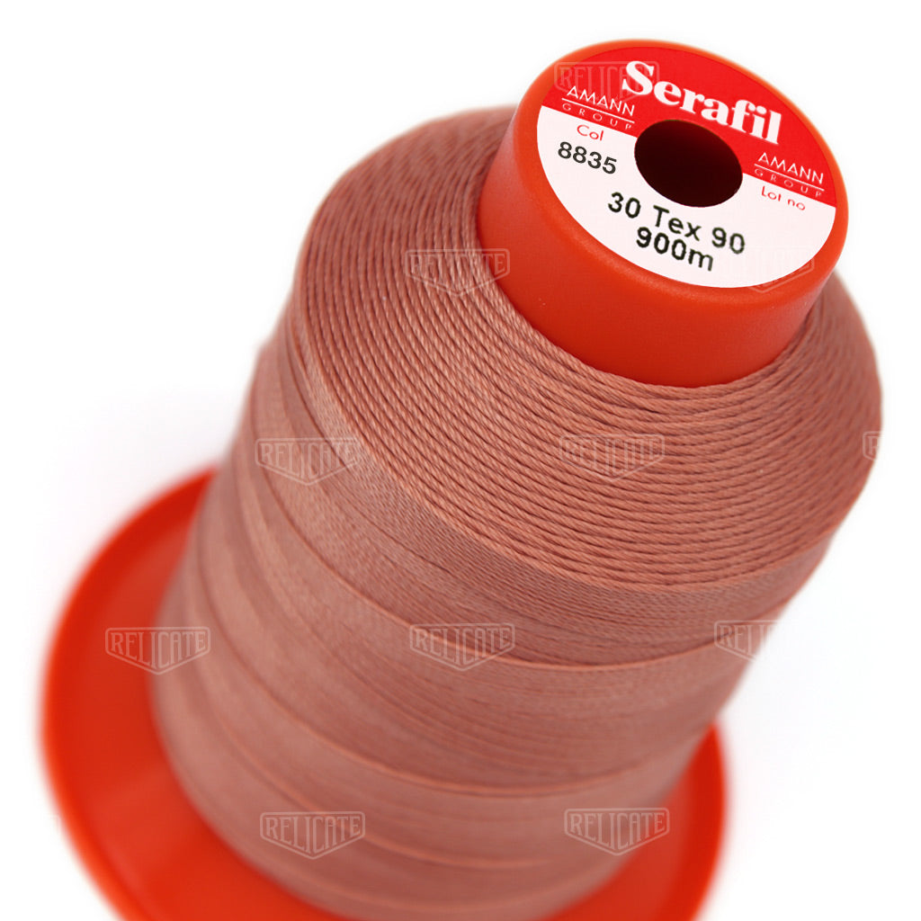 Pinks/Reds/Oranges Serafil Thread 30 (TEX 90) 8835 - Relicate Leather Automotive Interior Upholstery