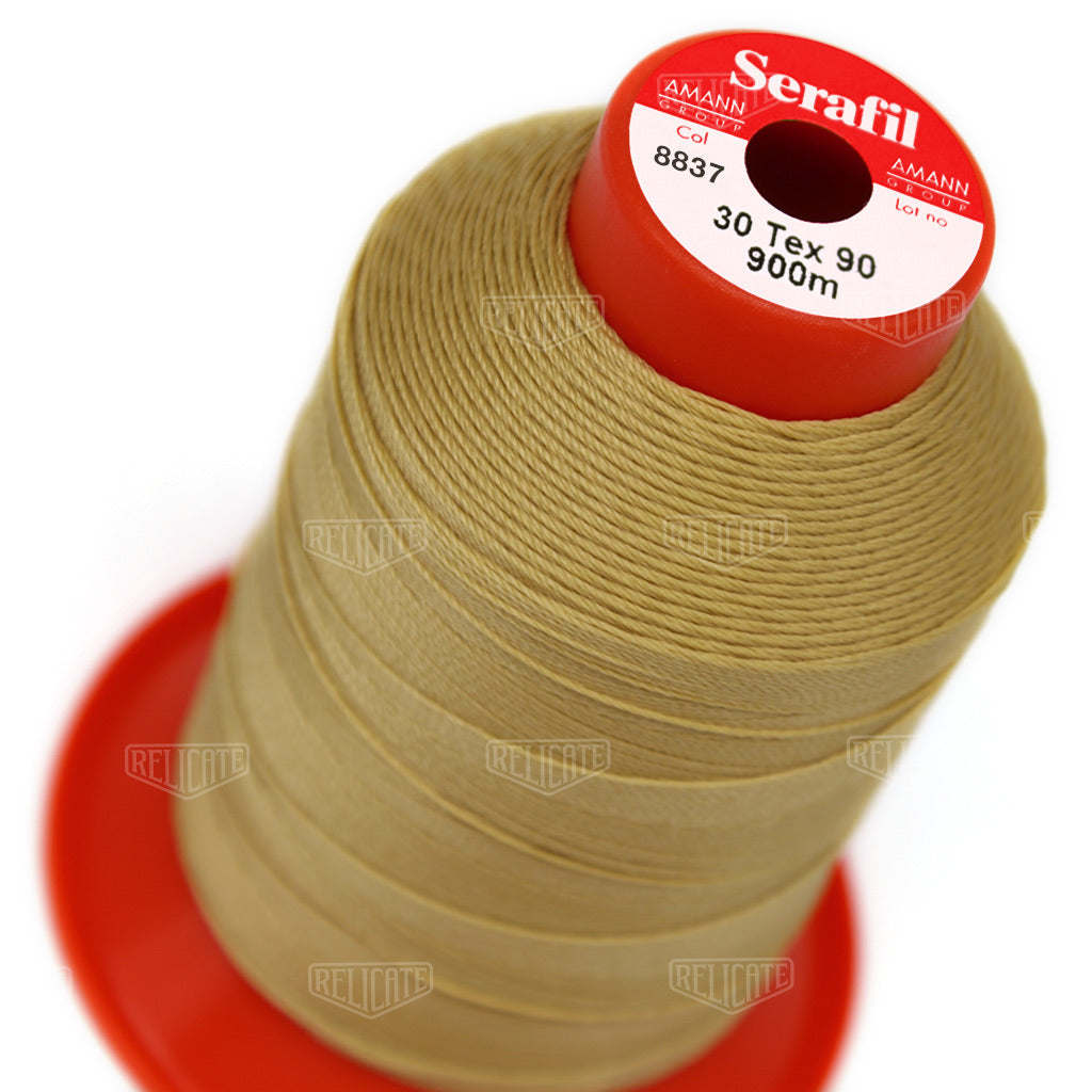 Yellows/Greens Serafil Thread 30 (TEX 90) 8837 - Relicate Leather Automotive Interior Upholstery