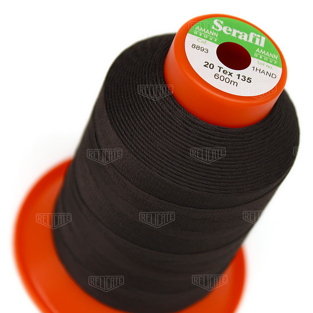 Whites/Browns Serafil Thread 20 (TEX 135) 8893 - Relicate Leather Automotive Interior Upholstery