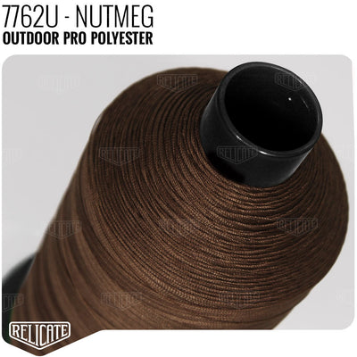 Outdoor PRO Polyester Thread - SIZE 30 (TEX 90) - 16oz Nutmeg - 7762U - Size 30 (TEX 90) - 1LB - Relicate Leather Automotive Interior Upholstery
