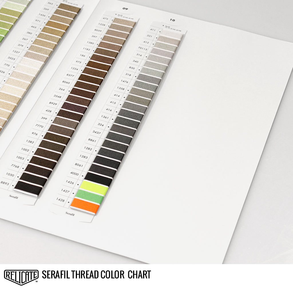 Amann Serafil Thread Color Chart - Relicate Leather Automotive Interior Upholstery
