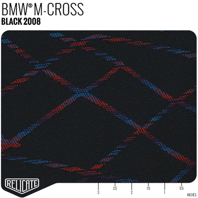 BMW M-Fabrics by the Linear Foot M Cross - Black M-Color 2008 - Linear Foot - Relicate Leather Automotive Interior Upholstery