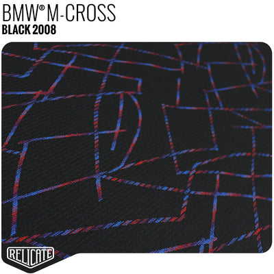 M CROSS FABRIC - BLACK - Relicate Leather Automotive Interior Upholstery
