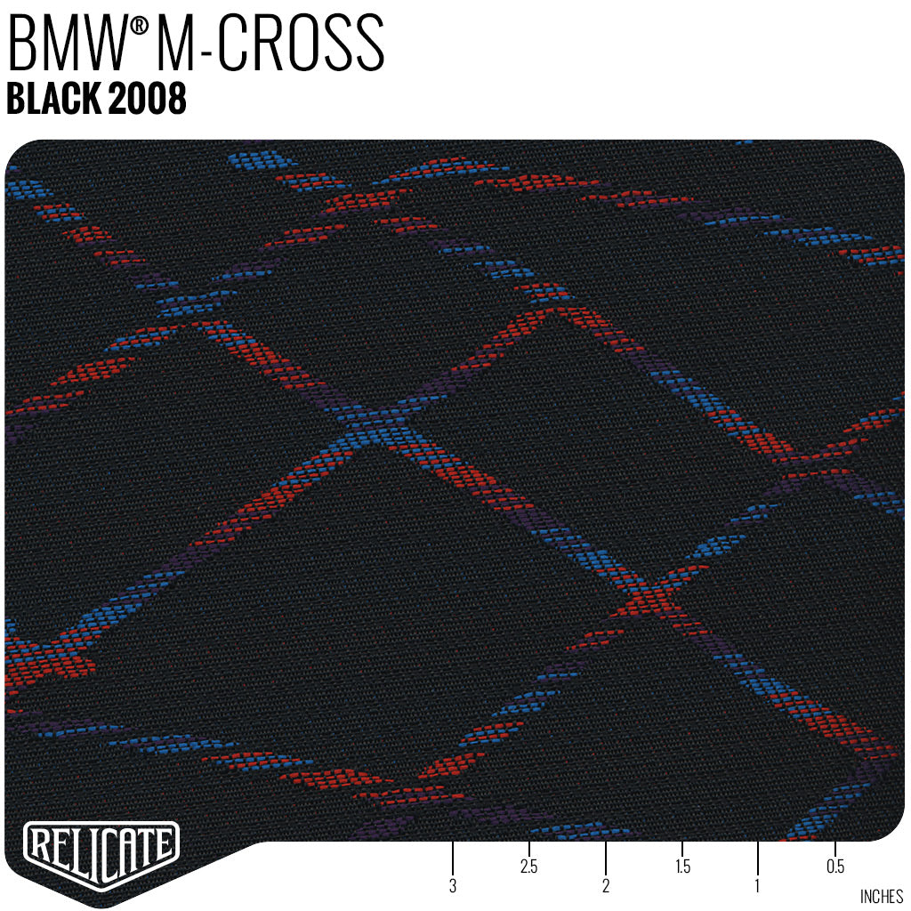M CROSS FABRIC - BLACK Product / Black - Relicate Leather Automotive Interior Upholstery