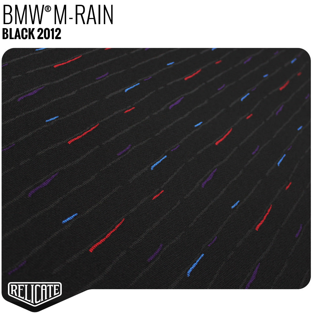 M RAIN FABRIC - BLACK - Relicate Leather Automotive Interior Upholstery