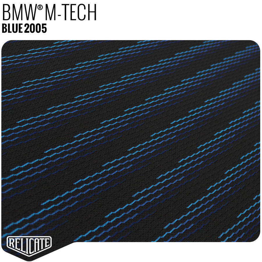 M TECH FABRIC - BLUE Product / Blue - Relicate Leather Automotive Interior Upholstery