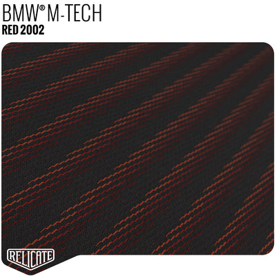M TECH FABRIC - RED - Relicate Leather Automotive Interior Upholstery
