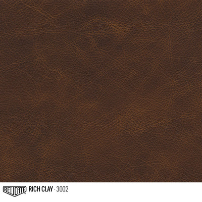Matte Distressed Leather Hide(s) / Rich Clay 3002 / 1/2 Hide - Relicate Leather Automotive Interior Upholstery