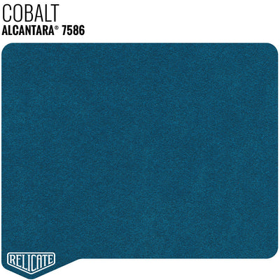 Alcantara - Small Panels 7586 Cobalt - Unbacked / 12 x 11.5 - Relicate Leather Automotive Interior Upholstery