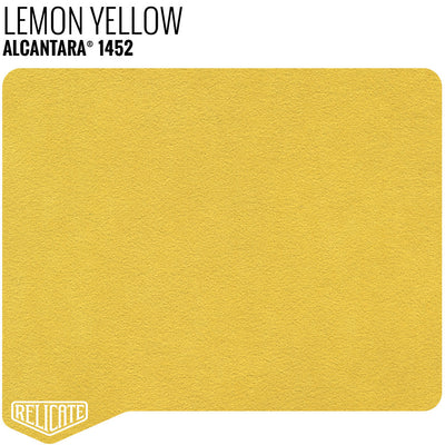 Alcantara - Small Panels 1452 Lemon Yellow - Unbacked / 12 x 11.5 - Relicate Leather Automotive Interior Upholstery
