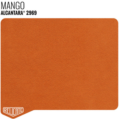 Alcantara - Small Panels 2969 Mango - Unbacked / 12 x 11.5 - Relicate Leather Automotive Interior Upholstery