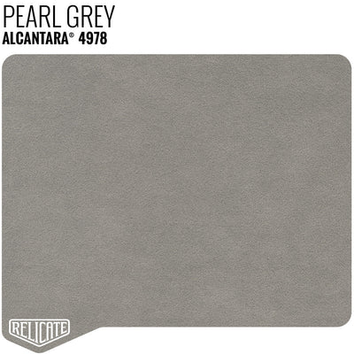 Alcantara - Small Panels 4978 Pearl Grey - Unbacked / 12 x 11.5 - Relicate Leather Automotive Interior Upholstery
