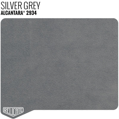 Alcantara - Unbacked - Panel 2934 Silver Grey - Unbacked / Product - Relicate Leather Automotive Interior Upholstery