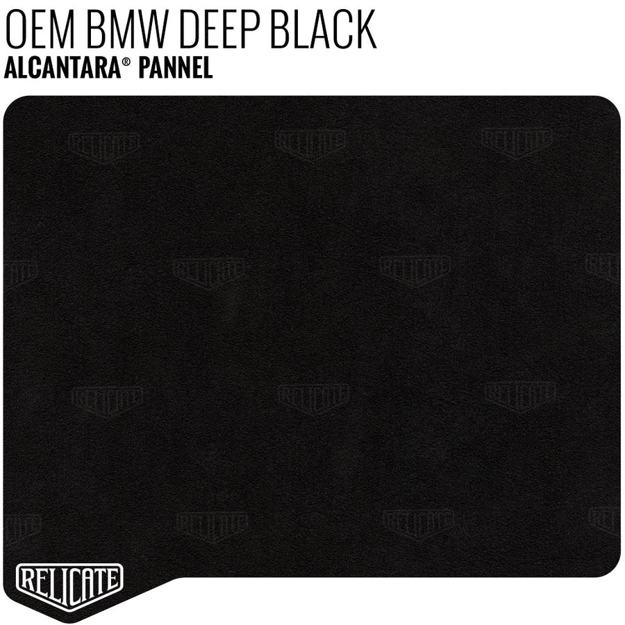 Alcantara Pannel - BMW Deep Black YARDAGE - Relicate Leather Automotive Interior Upholstery