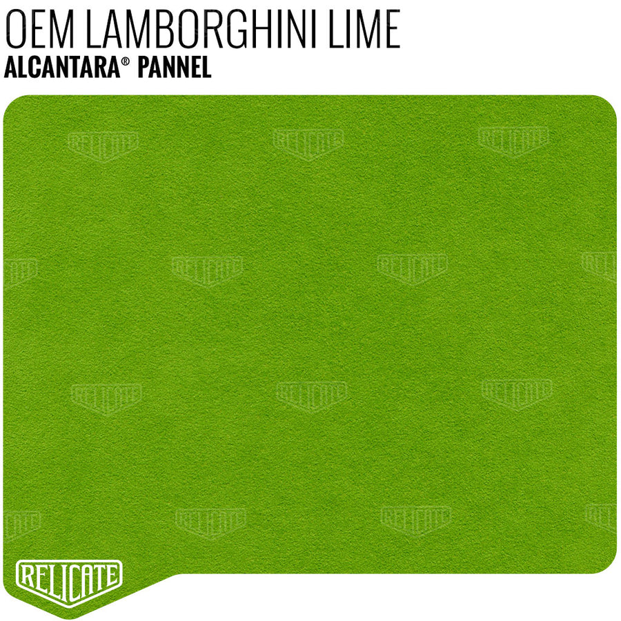 Alcantara Pannel - Lamborghini Lime YARDAGE - Relicate Leather Automotive Interior Upholstery