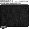 German Haargarn Carpet - Salt & Pepper Black Yardage - Relicate Leather Automotive Interior Upholstery