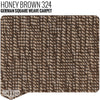 German Square Weave Carpet Remnants Honey Brown - 14" x 71" - Relicate Leather Automotive Interior Upholstery
