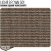 German Square Weave Carpet Remnants Light Brown - 29" x 71" - Relicate Leather Automotive Interior Upholstery