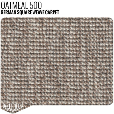German Square Weave Carpet Remnants Oatmeal - 15" x 71" - Relicate Leather Automotive Interior Upholstery