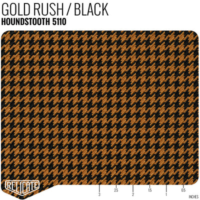 Houndstooth and Pepita by the Linear Foot Houndstooth - Gold Rush 5110 - Linear Foot - Relicate Leather Automotive Interior Upholstery