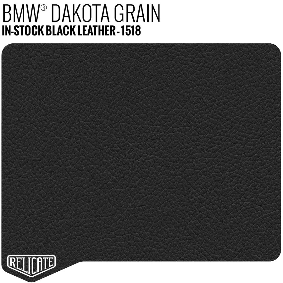 BMW® Style Dakota Grain Black Leather Product / 1/4 Hide - Relicate Leather Automotive Interior Upholstery