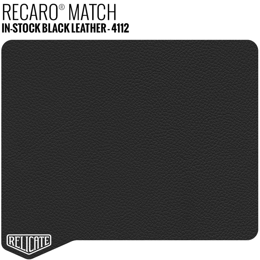 Black Recaro® Match Leather Product / 1/4 Hide - Relicate Leather Automotive Interior Upholstery