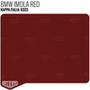 BMW® Imola Red Leather Sample - Relicate Leather Automotive Interior Upholstery
