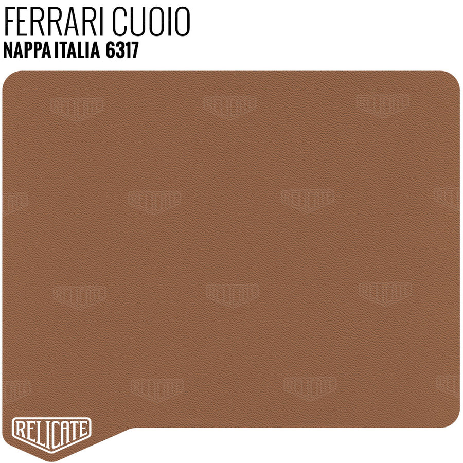 Ferrari Cuoio Leather Sample - Relicate Leather Automotive Interior Upholstery