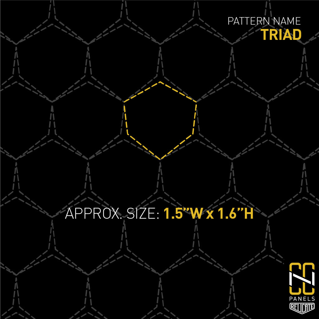 Triad CNC Stitched Panel - Relicate Leather Automotive Interior Upholstery