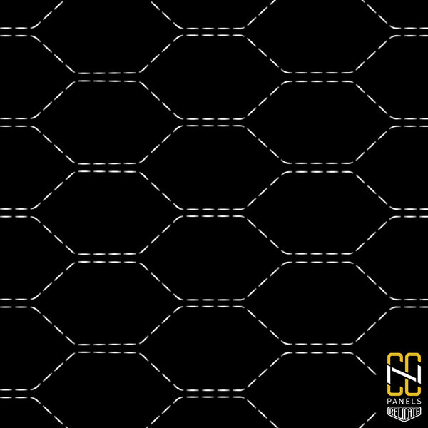 Wide Hex CNC Stitched Panel - Relicate