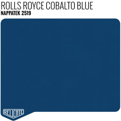 NappaTek Synthetic by the Linear Foot Rolls Royce Cobalto Blue 2519 - Linear Foot - Relicate Leather Automotive Interior Upholstery