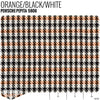 Porsche Pepita Houndstooth Seat Fabric - Orange/Black/White Product / Orange/Black/White - Relicate Leather Automotive Interior Upholstery