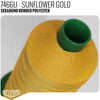 Serabond Bonded Polyester Outdoor Thread - SIZE 30 (TEX 90) Sunflower Gold - 7466U - Size 30 (TEX 90) - 8 OZ - Relicate Leather Automotive Interior Upholstery