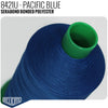 Serabond Bonded Polyester Outdoor Thread - SIZE 15 (TEX 210) Pacific Blue - 8421U - Size 15 (TEX 210) - 1 LB - Relicate Leather Automotive Interior Upholstery