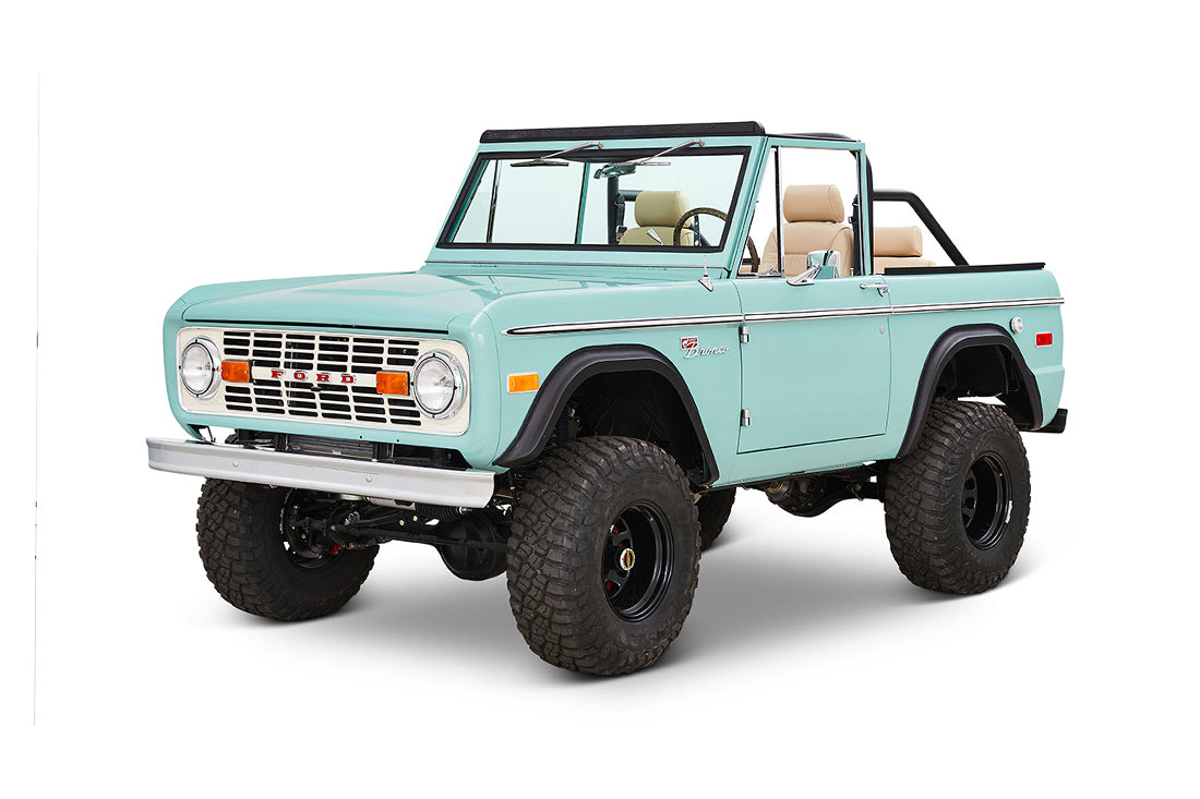 Classic Ford Bronco with Relicate Woven Leather Interior