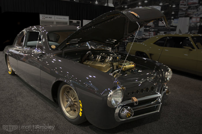 1951 Ford Coupe Relicate Distressed Leather Custom Interior