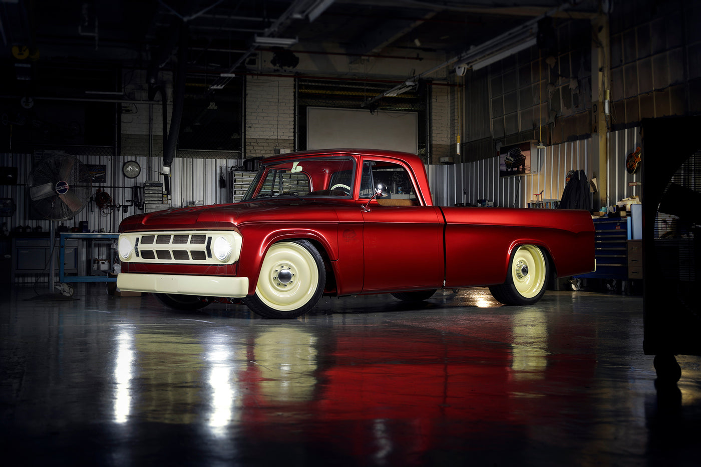 Relicate Leather 1968 Dodge D200 Mopar Lowliner Concept Pickup Truck