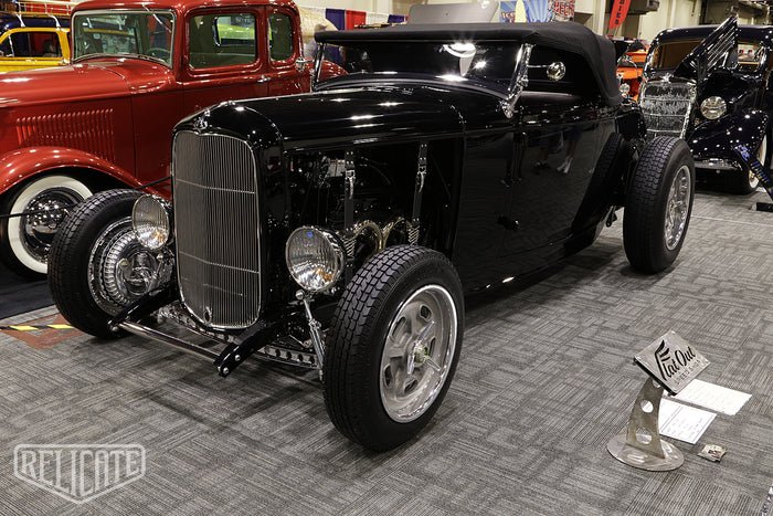 1932 Ford Roadster Custom Relicate Distressed Leather Interior
