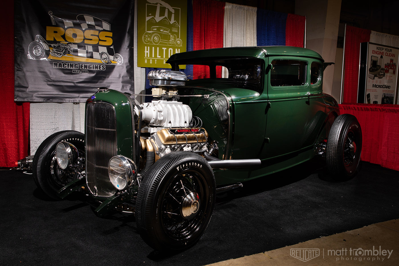 Hilton Hot Rods 1931 Ford Coupe with Relicate Leather Oxblood interior