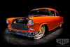 Ironworks speed and custom 1955 chevrolet bel air Relicate custom leather interior