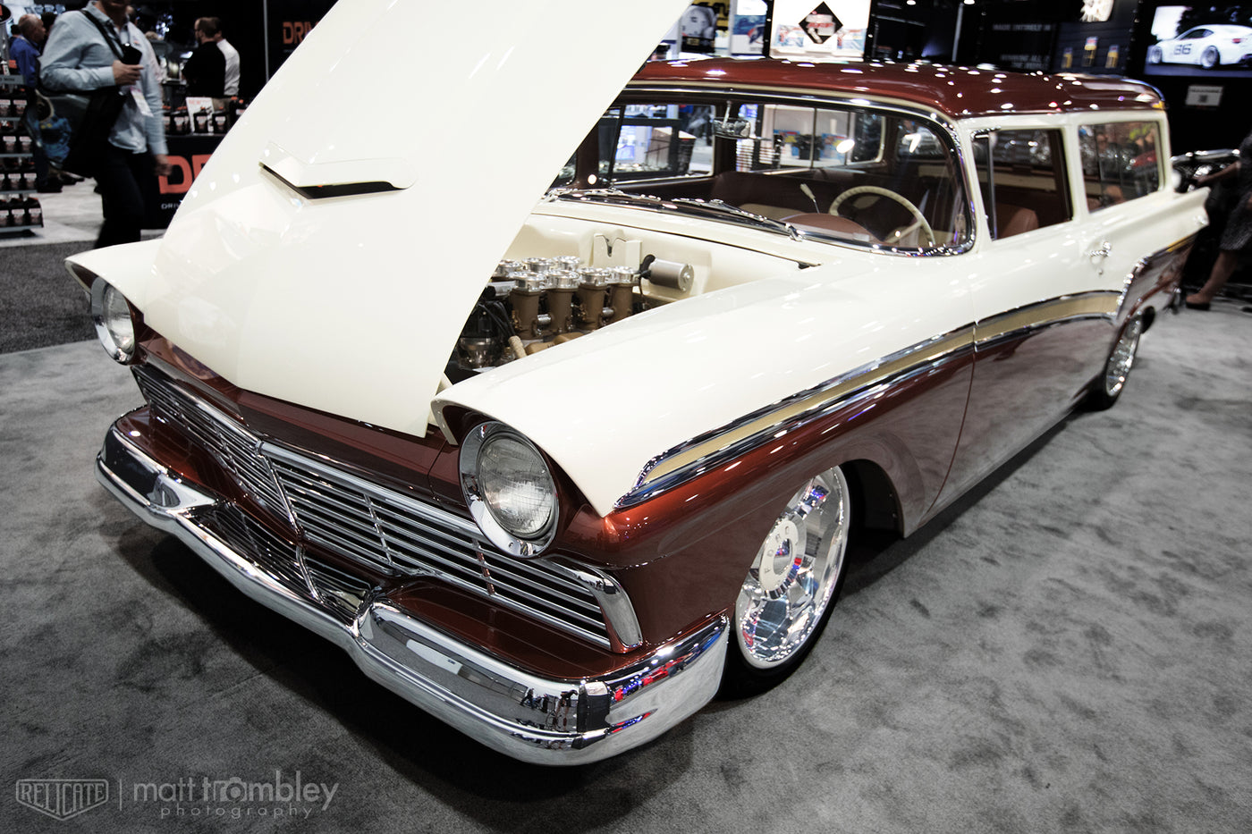Relicate Leather 1957 Ford Range Wagon Custom Interior Purevision Gabes Custom Interiors