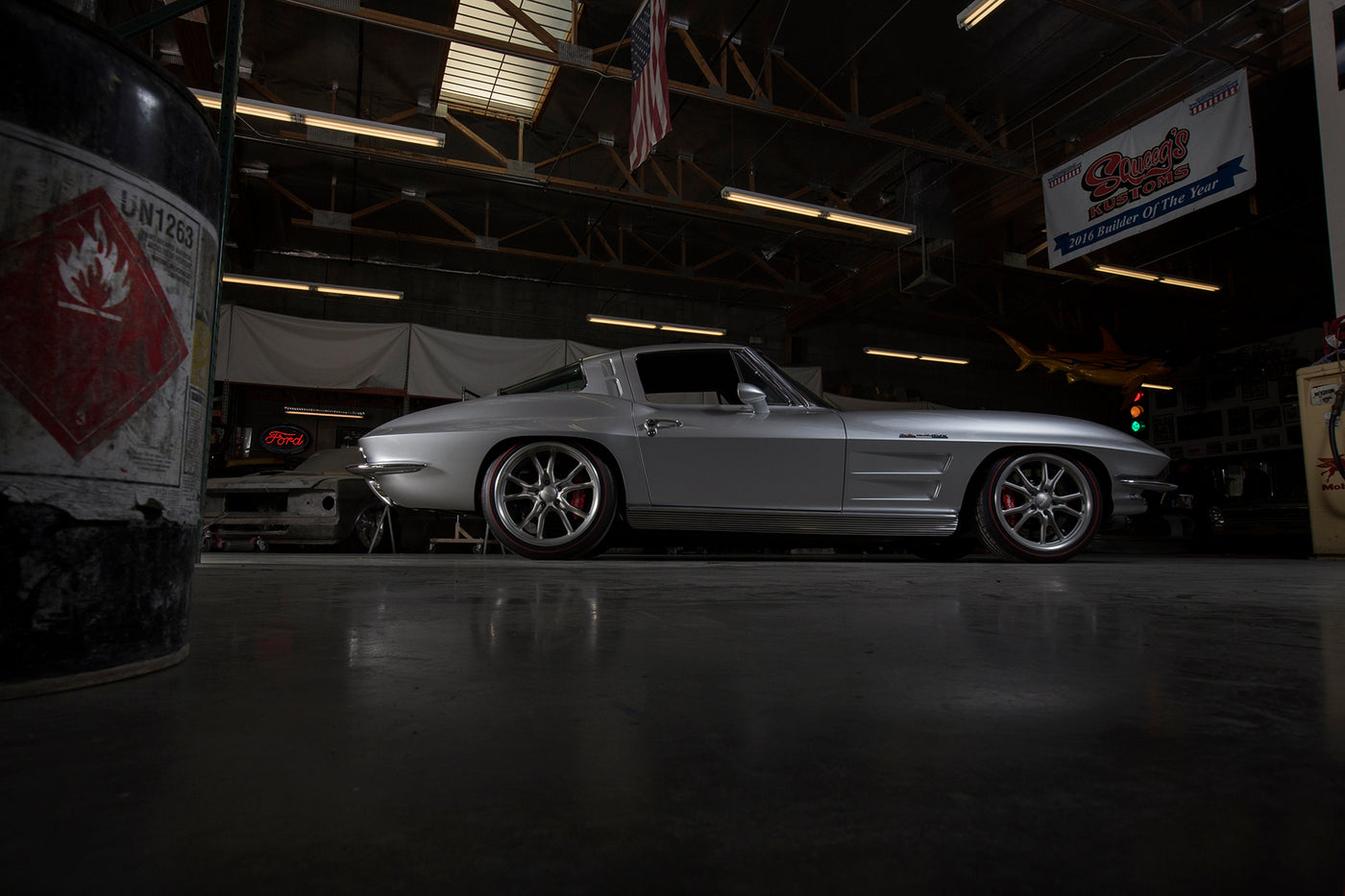 1963 Split Window Corvette with Custom Relicate Leather Interior