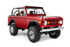1971 Classic Ford Bronco with Relicate Distressed Leather Interior featuring woven leather